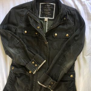 J Crew Relaxed Boyfriend Field Jacket Army Green💚